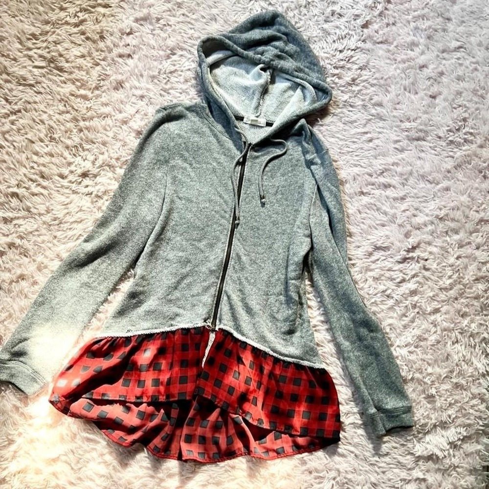 Rustic‎ Edgy Southern Feminine Grunge Whimsical Zip Up Hoodie Womens S Heritage